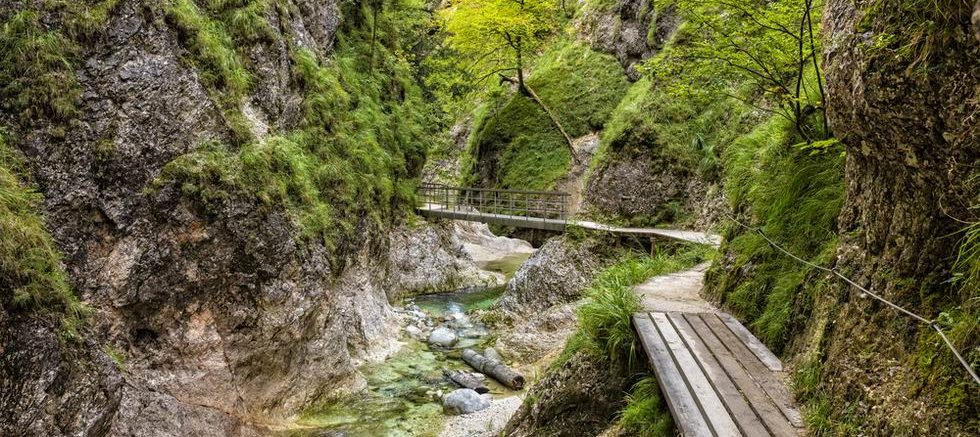 Almbachklamm szurdok