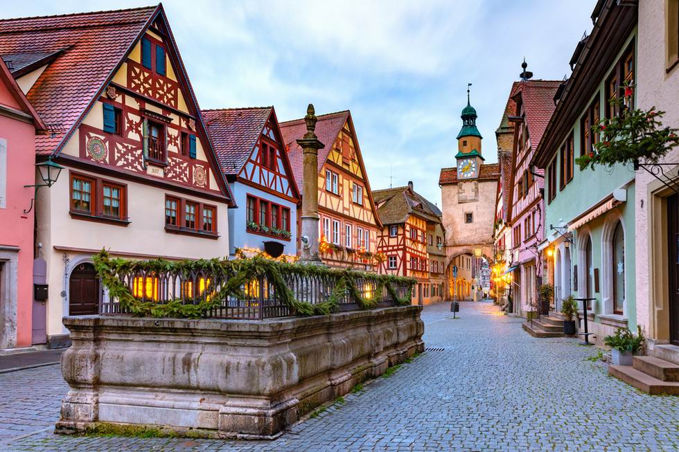 Rothenburg ob der Tauber városkapu